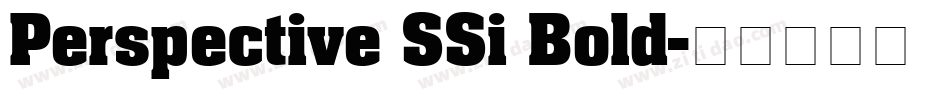 Perspective SSi Bold字体转换